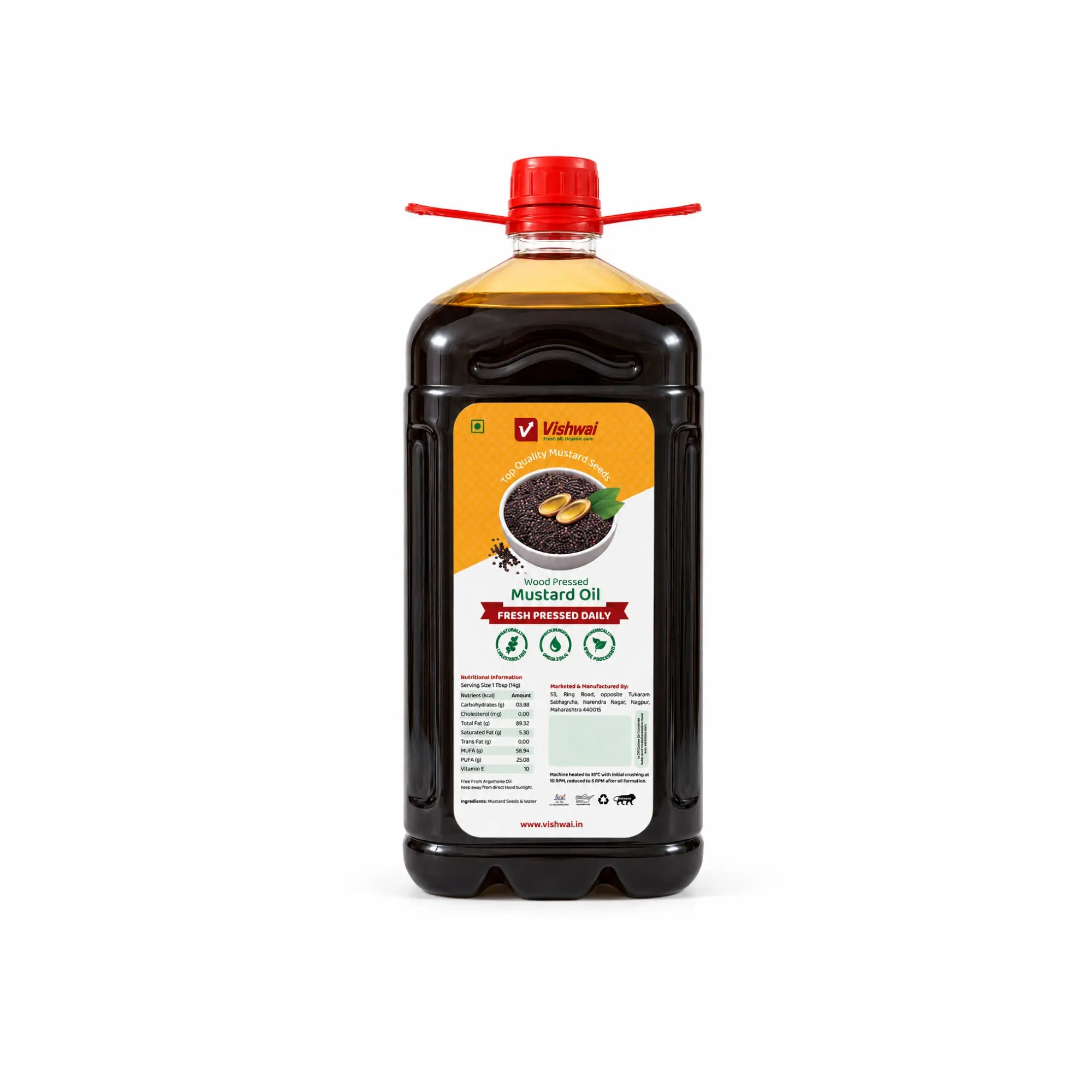 Wood Pressed Mustard Oil | Pure & Traditional Mustard Oil – Vishwai