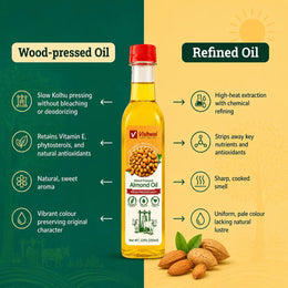 Almonds with Vishwai wood pressed almond oil 250