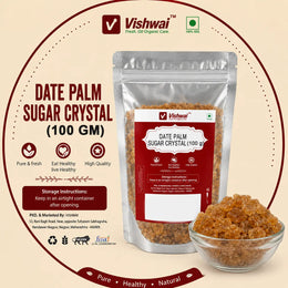 Vishwai Date Palm Sugar Crystals 100 gm packaging view