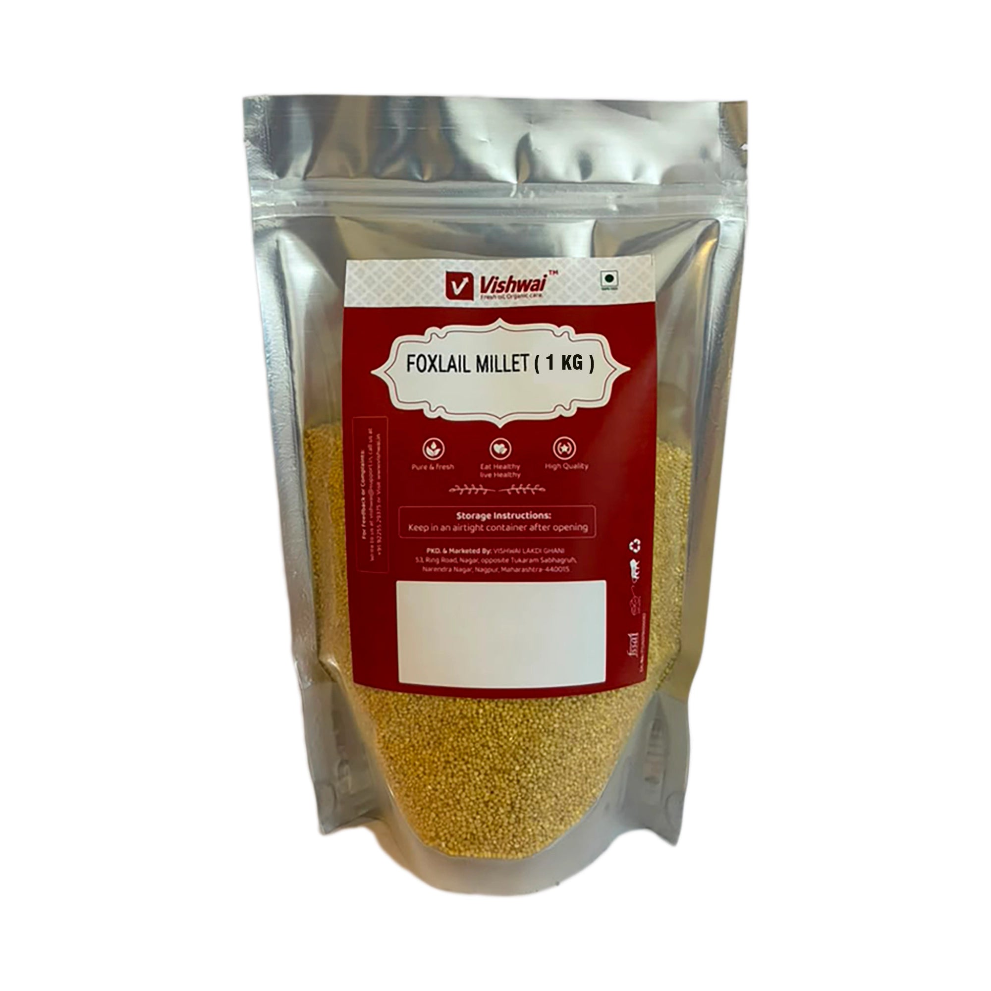 Vishwai Foxtail Millet 1 kg product packaging