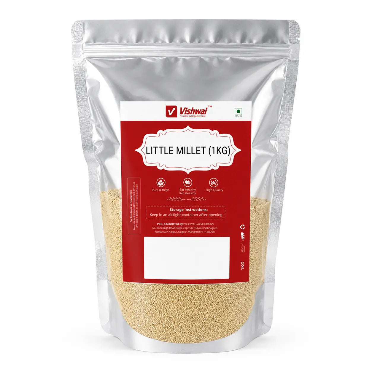 Vishwai Little Millet 1 kg product packaging